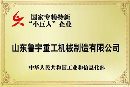國(guó)家專精特新“小巨人”企業(yè)